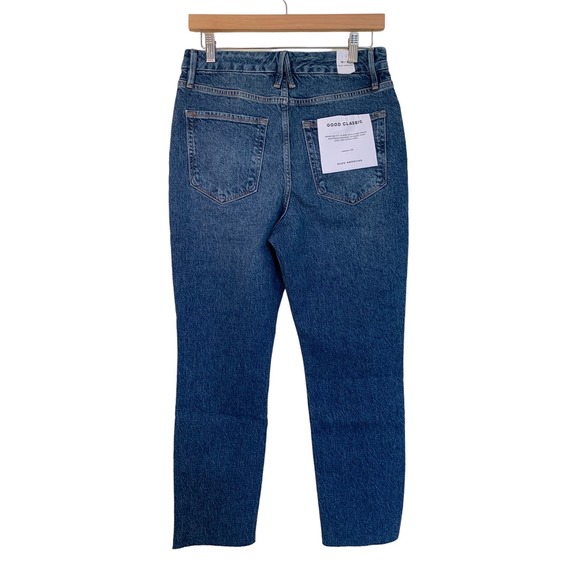 Good American - Good Classic Raw Hem Jeans - Size 12 *NEW* - Picture 6 of 10